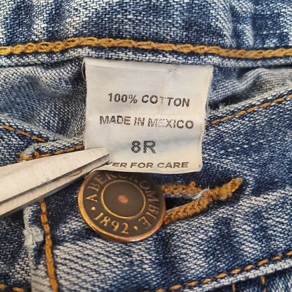 Vtg Abercrombie & Fitch 1892 Jeans Womens 8R Blue Straight Leg Denim - Picture 2 of 13